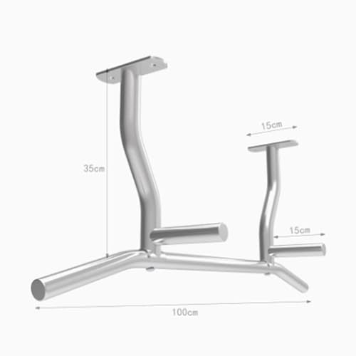 Joist Mount Pull Up Bar, Ceiling Mount Pull Up, Strength Training Pull-Up Bars, Bar with Multi-Grip Foam Grip, 40'' Wide, Pull Up Bar for Home Gym,Silver-Straightrod - color: Silver, size: Straightrod