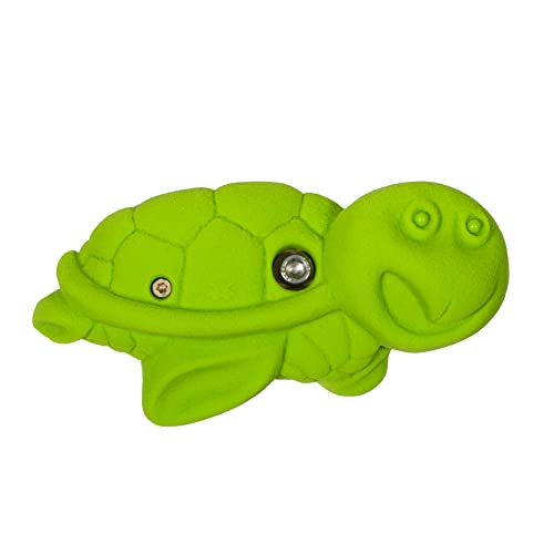 Atomik Rock Climbing Holds Bolt-On Turtle in Lime Green