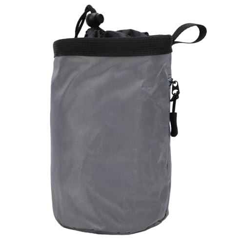 Climbing Chalk Bag placeholder Chalk Bucket Gym Bag Workout Large Capacity Oxford Fabric Fleece Lining Drawstring Zipper Pocket Adjustable Waist Belt for Cl
