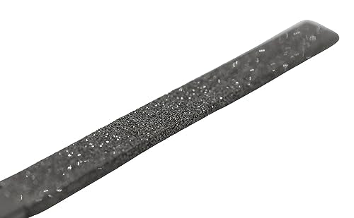 Teak Tuning PRO Diamond Encrusted Needle Fingerboard File - Logo Engraved with Rubber Handle - 5.5" Length - Great for Grip Tape & Gear Smoothing & Sculpting