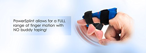 Sports finger guard (2-pack) finger brace protection; impact-resistant, NO tape needed (Large) - size: Large