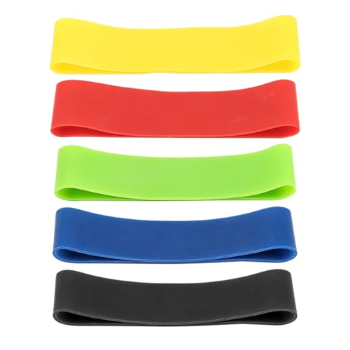 Finger Resistance Bands Kit, 5 Levels Latex Finger Extension Exerciser Fingers Stretcher Bands, Hand Strength Training Grip Strengthener for Extensor Training, Forearm, Hand, Fingers Strength Workout