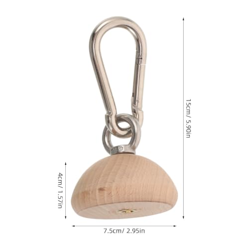 Wooden Grip Strength Trainer Half Sphere for Finger Exercise with Slip Resistant Surface Ergonomic Design Muscle Training Gear for Home and Outdoors