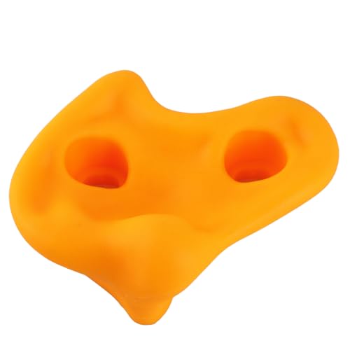 10PCS Rock Climbing Holds, PE Ergonomic Design with Rock Texture for Indoor Outdoor Climbing Wall, Includes Screws and Wrench Tools - color: Yellow