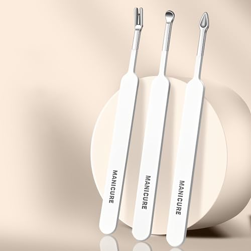 9 Piece Nail Clipper Set Stainless Steel Manicure Kit White Zipper Case for Home Travel Lightweight Grooming