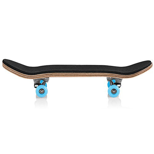 HERCHR Finger Boards, 1Pc Maple Wooden Alloy Fingerboard Finger Skateboards Creative Fingertips Daliy Playing Relaxing Movement Set with Box for Relax Play (Light Blue) - color: Light Blue