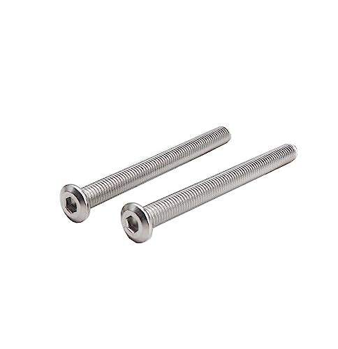 6pcs M8 x 100mm Rivet Countersunk Socket Cap Allen Head Bolts Screws Connecting for Furniture, 304 Stainless Steel - size: 6pcs M8 x 100mm