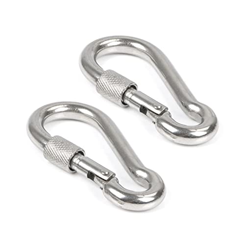 Tree Swing Straps,9.8inches Tree Swing Hanging Kit Short Hanging Straps Holds 440 lbs with Heavy Duty Safety Lock Carabiner Hooks for Hammock, Plank - color: straps with safety lock Carabiner