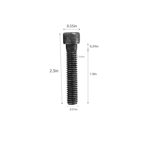 50PCS 3/8x2 inch Long Bolts for Wall Rock Climbing Holds Mounts, 3/8-16 Socket Head Allen Cap, Alloy Steel Durable & Easy Hanger Hardware Ice Screws, Gear Kit Bundle Supplies Designed for Indoor Use