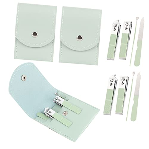 GALPADA 3Set Portable Nail Clipper Set with Lightweight Travel Bag Professional Manicure Tools for Home Travel Camping Ergonomic Design for Easy Nail Care