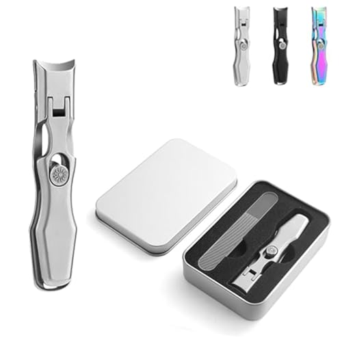 Nail Clippers, Stainless Steel Nail Clippers, Portable for Thick Nails - color: Sliver