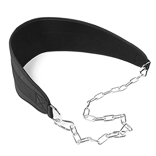 Dipping Belt with Chain 89CM Adjustable Heavy Duty Steel Lifting Chain for Pull Ups, Weightlifting, Powerlifting, Bodybuilding Workouts, Weighted Parallel Dips Strength Tested Up to 50kg