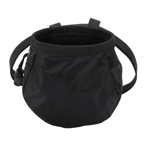 Chalk Bag Climbing Powder Bag Rock Climbing Chalk Storage Water Proof Oxford Cloth Fleece Lining Adjustable Drawstring Large Capacity for Gym Weightlifting