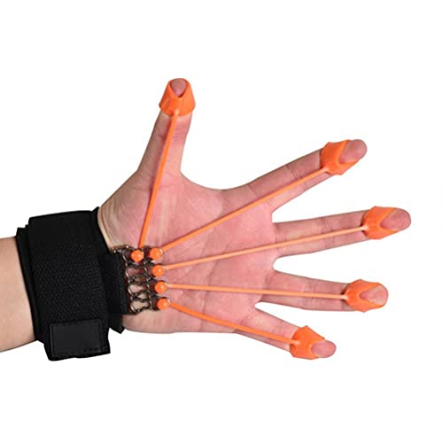 Finger Exerciser - Finger and Hand Extensor Trainer Exerciser with Resistance Band Stretcher Strengthener Finger Flexion Extension Training Strengthener
