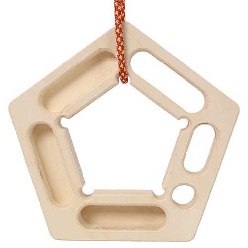 2-Pack Climbing Hangboard for Finger Strength Training - Wooden Grip Trainer