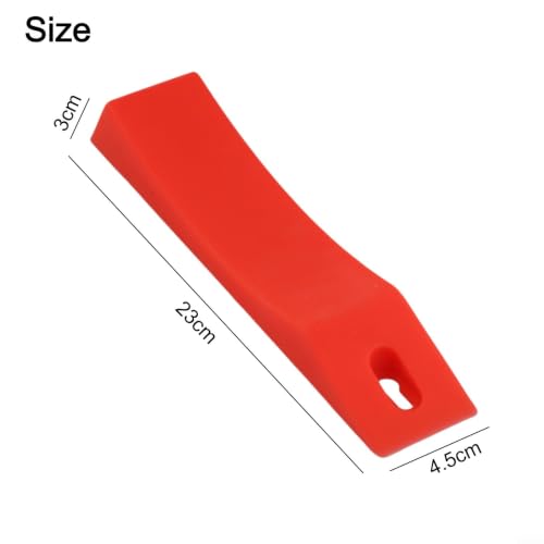 Silicone Deadlift Wedge for Weight Lifting Barbell, Non-Slip Blocks for Powerlifting and Strength Training(Red) - size: Red