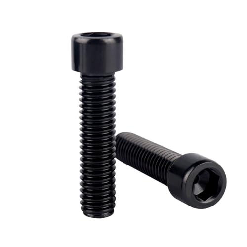 6Pcs Bike Screws M6x10 12 16 18 20 25 30 35mm Stainless Steel Socket Head Cap Allen Hex Bolt (Black, M6 x30mm) - color: Black, size: M6 x30mm