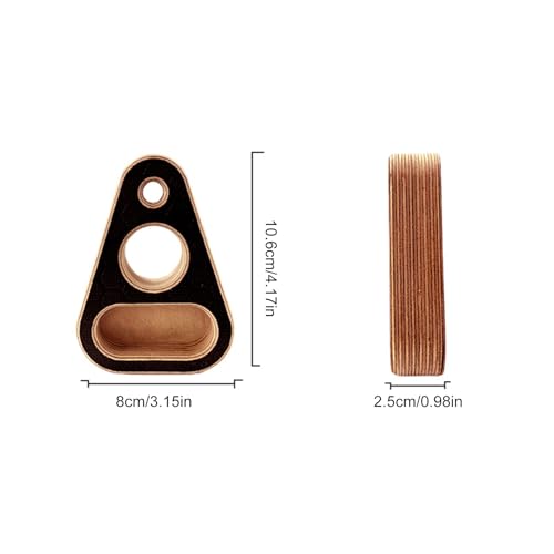 Climbing Fingerboard Small Wood Portable Workout Equipment | Pull-Up Training Fingerboard for Enthusiasts Trainers Women Men Adults Athletes Beginners Professionals Players Apartment