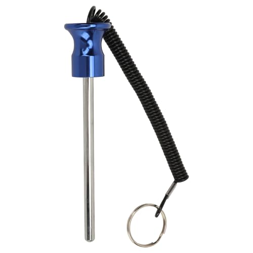 Weight Machine Pin Magnetic, Weight Stack Selector Pin with Pull Rope 8x125mm, for Commercial Gym or Home Health Grade Steel Heavy Duty Gym Accessories (1) - size: 1