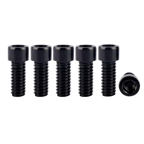 6Pcs Bike Screws M6x10 12 16 18 20 25 30 35mm Stainless Steel Socket Head Cap Allen Hex Bolt (Black, M6 x18mm) - color: Black, size: M6 x18mm