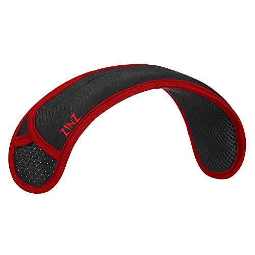 ZINZ Ultra Thick & Breathable Universal Shoulder Pad Cushion for Bag - Long & Comfort - color: Black-wine Edge
