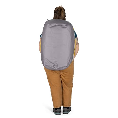 Osprey Transporter Lightweight Travel Duffel Bag - Extra Large Water Resistant Durable Gear Bag for Men and Women - color: Frosty Mint/Soundwave Grey, style: 65l