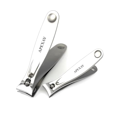 Made in Solingen, Germany - APEXAY Premium Professional Nail Clipper for Men & Women, Ultra Sharp Heavy Duty Surgical Stainless Steel, Maximum Durability (Large + Small) - size: Large + Small