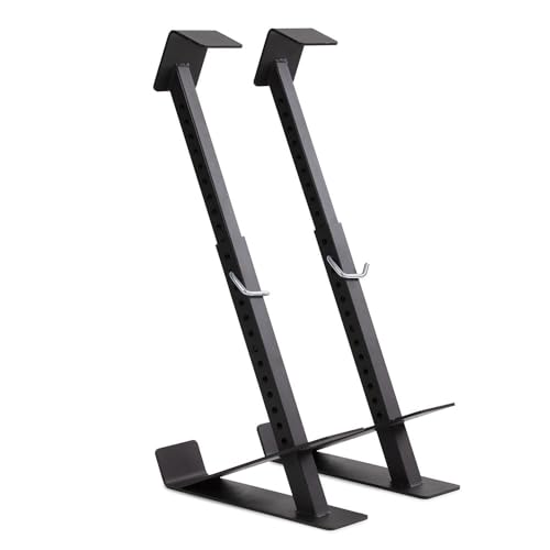 Titan Fitness Eccentric Hooks, Fully Adjustable 20" - 35" Steel Hook Barbell Attachment, Overload Lifting for Explosiveness, Fits Olympic-Sized Weight Plates, Weight Releasers - style: Ecccentric Base Unit