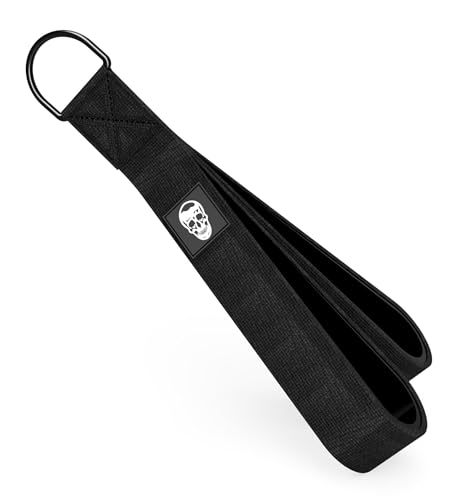 Gymreapers Tricep Rope Cable Attachment - Multi-Workout Tricep Pull Down Cable Attachment - Perfect Gym Cable attachments (3 Lengths Built in One) - color: Black, size: Tricep Strap - 13"
