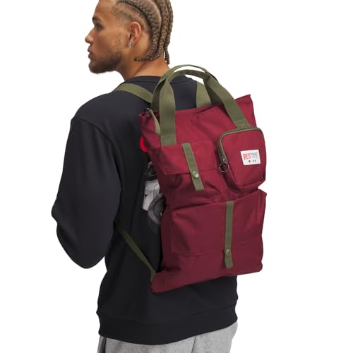 Under Armour Project Rock Red One Gym Sack, Cardinal/Marine OD Green/White, One Size