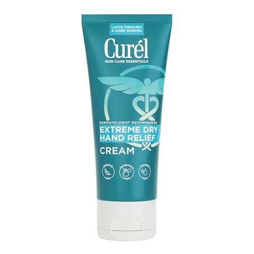 Curel Extreme Dry Hand Relief, Dermatologist Recommended, Long-Lasting Cream For Dry Hands, Paraben Free, Fragrance-Free Hand Lotion, 3 Oz | Extreme Relief Hand Lotion, Long-Lasting Moisturizer, Skin Care Essential, Fragrance-Free, Travel Size - size: 3 F