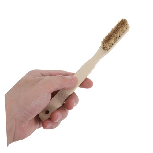 PRETYZOOM Rock Climbing Brush with Hard Boar Bristle Edge for Bouldering Accessories, Portable Wood Handle, Rapid Drying Design for Outdoor Climbing and Humid Environments