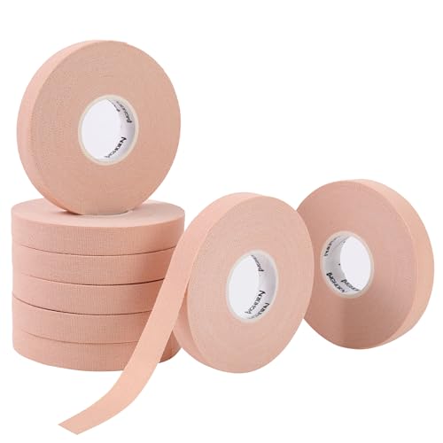 Bighorn Athletics Finger Tape, Male Climber Tin, 0.5" x 45ft, 8 Rolls, Nude | Climbing tape with retro design tape holder for tension support & bouldering. EZ tear, strong adhesive, residue-free. - color: Nude