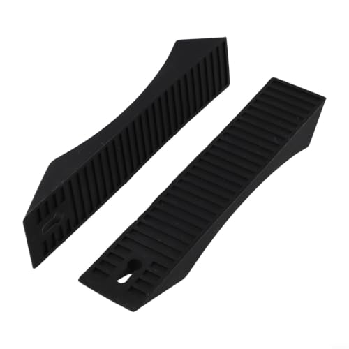 Silicone Deadlift Wedge for Weight Lifting Barbell, Non-Slip Blocks for Powerlifting and Strength Training(Black) - size: Black