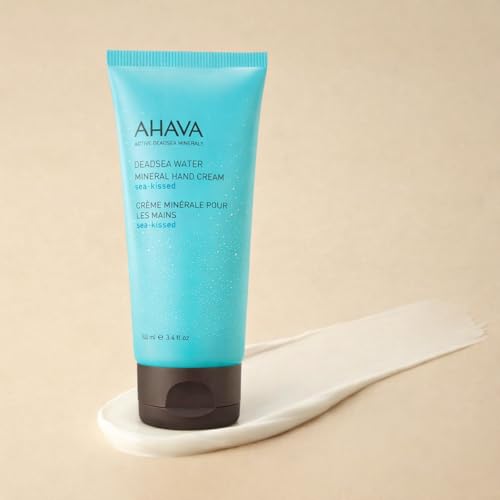 AHAVA Dead Sea Water Mineral Hand Cream - Hand Moisturizer For Dry Cracked Hands, Light & Fast Absorbing, Enriched with Exclusive blend Osmoter, Smoothing Witch Hazel & Soothing Allantoin - size: 3.4 Ounce (Pack of 1)