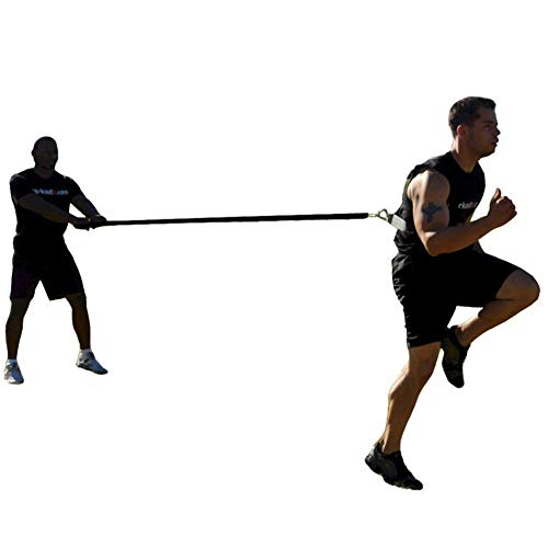 Weight Bearing Shoulder Strap, Resistance Bands Fitness Elastic Loop | Adjustable Padded Harness for Sled Tire Pulling, Resistance Training Workout