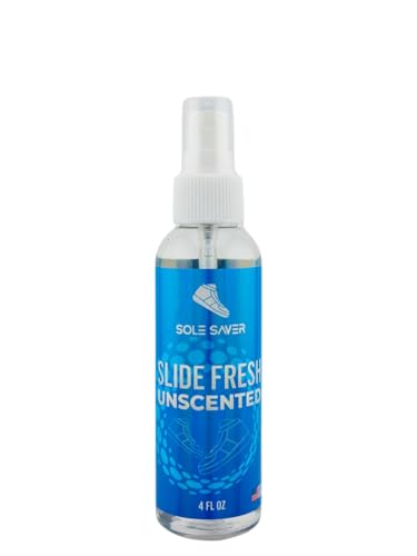 Sole Saver Slide Fresh Shoe Deodorizer Spray – Unscented Odor Eliminator for Slides, Sneakers, Boots & More – Long-Lasting, Made in USA