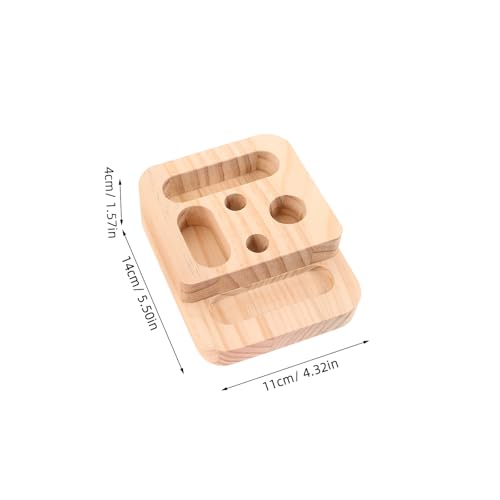 2Pcs Rock Climbing Hangboard - Wooden Hand Grip Strengthener Forearm Exerciser for Climbers Athletes - Rock Climbing Board for Hanging Practice Khaki - color: Beige