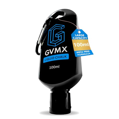 50ML/100ML/400ML Superior Grip Premium Liquid Chalk. Long Lasting Mess-Free Gym Chalk for Weightlifting, Gymnastics, Climbing. Fast Drying Refillable Gym Accessories. Package May Vary. - style: 100ML - 1 Pack