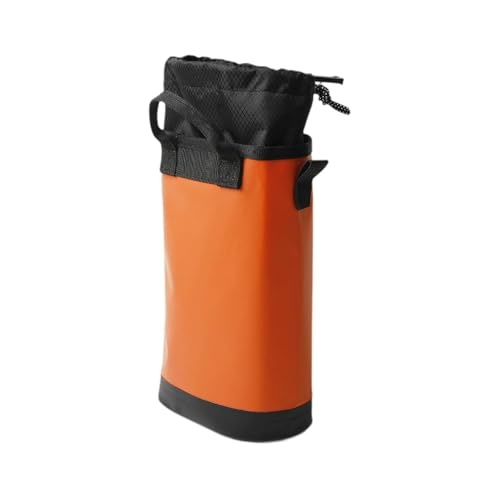 Vaveren Rock Climbing Rope Bag Drawstring Pouch 5L Large Capacity Camping Practical Construction Gardening Rope Organizer, Orange