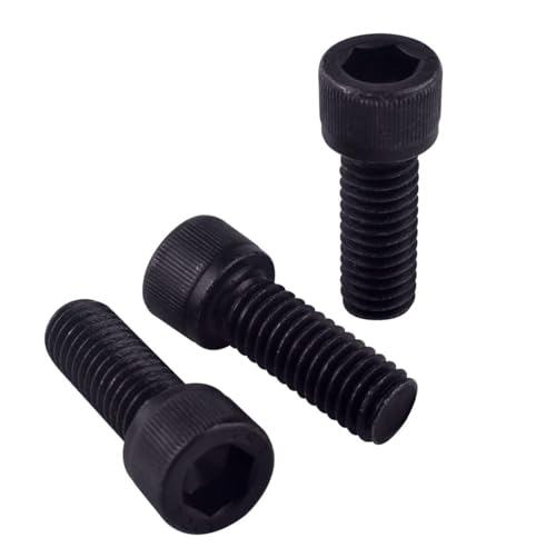20Pcs 1/4-20 x 5/8" Socket Head Cap Screws Bolts, 12.9 Grade Alloy Steel Black Oxide Finish, Allen Hex Drive, UNC Coarse Full Thread - size: 1/4-20 x 5/8" (20PCS)