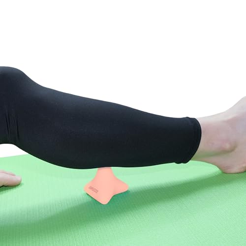 Manual Trigger Point Massage Tool Small Massager Ball 3″×2.6″ Pink | For Deep Tissue Myofascial Release Physical Therapy Plantar Fasciitis Pain Relief Muscle Knot Psoas Hip Flexor Iliacus - color: Pink