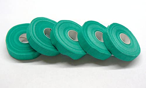 Safety Tape Finger Wrap Adhesive Tape 5 Rolls 3/4” Wide Green Self Adhering Tape Pack of 5