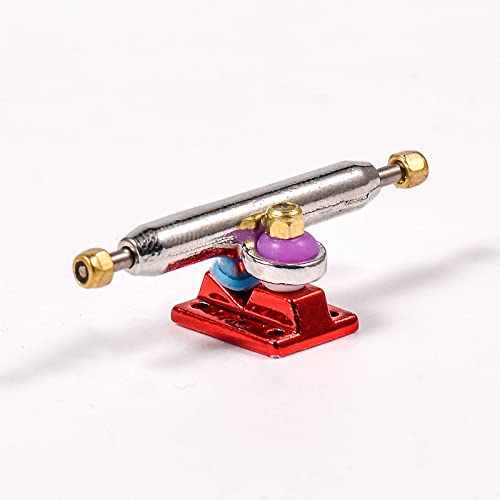 Fingerboard Trucks with Upgraded Urethane Bushings and Pivot Cup,34mm 32mm Width,Normal Kingpin (Red, 32mm) - color: Red, size: 32mm