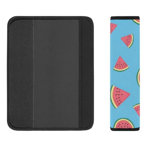 2PCS Watermelon Arts Car Seat Belt Pad Universal Fit Seat Belt Covers Cushion for Kids, Car Seats Pushchair Strollers High Chair Pushchair, Easy Install (No Tool) - color: Pattern 498