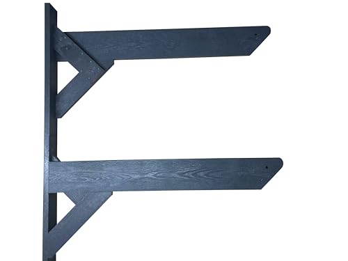 ReRackiT - Outdoor or Indoor Wall Mounted Kayak Rack, SUP Rack, Canoe Rack - Stackable - size: 3 Rack (For Canoes)