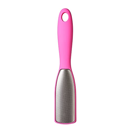 RED by Kiss Stainless Steel Callus Foot File – Callus Remover for Dry and Wet Feet, Double-Side Grinding, Best Foot Care Pedicure Tool, Washable Foot Scrubber for Cracked Heels - style: Foot File