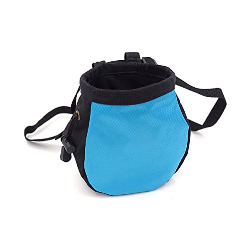 Climbing Chalk Bags,No Leak Rock Climbing Strawstring Bag - color: Light Blue