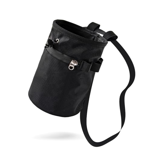 Chalk Bag for Rock Climbing, Waterproof & Leak-Proof Storage Pouch with 2 Zipper Pockets & Adjustable Waist Belt, Versatile for Fitness & Daily Use, Ideal Rock Climbing Gear