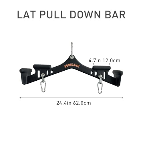 Multi-Grip LAT Pulldown Attachments, LAT Pull Down Bar, Cable Machine Attachment for Back Muscles Training, Tricep Strength Training Bars Gym Handles for Home Gym Fitness - color: KOR04